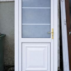 White Single Door