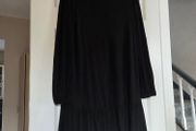Black casual cotton dress, size 10