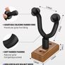 Guitar Wall Mount Hanger Black Walnut Wall Hook for String Instruments, Guitars, Bass, Folk Ukulele, Violin, Mandolin Banjo, Guitar Wall Holder (FREE SHIPPING) Image 2