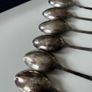 Vintage Italian Solid 800 Silver Espresso Teaspoon  Set (Boxed, Ricci 30 AL) 1944-1968 Image 3