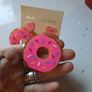 funky large doughnut earrings Image 2