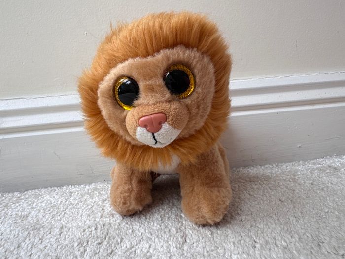 Ty Beanie Boo Lion Louie Plush Soft approx. 15 cm. Used Please see photos