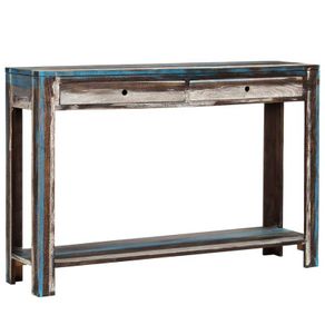 Console Table Solid Wood Vintage 118x30x80 cm