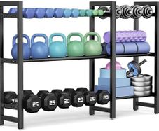 Dumbbell Rack 3-Tier 50 Inch Metal Weight Stand Holder Adjustable Spacing Dumbbell Storage For Home Gym Storage (Rack Only)