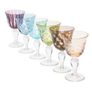 Luxury Wine Glasses -Pols Potten  Multicolour Cuttings Wine Glass - Luxury Glass Image 2