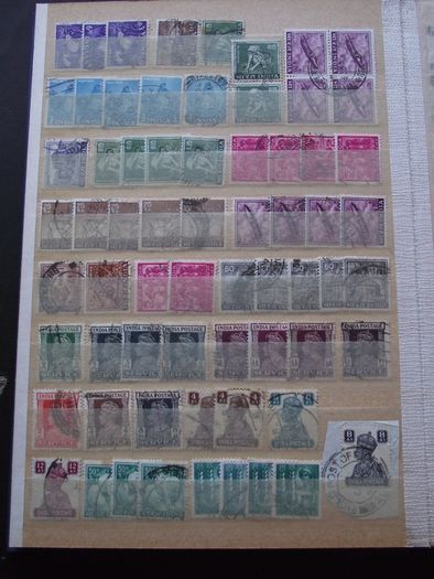 A nice collection of Stamps from India, presented in the album #7