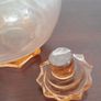 Peach Glass Decanter - Vintage Image 3
