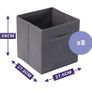8 cube storage grey boxes Image 2