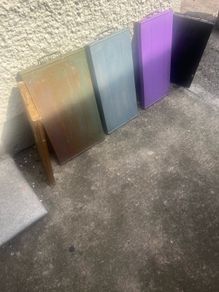 Rare metal  cooling panals from old ice cream  carts/ street vendors