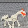 Lego Minifigure Glow in the dark Skeleton Horse Image 3