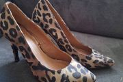 High Heels Leopard Skin Shoes Size: 5 UK/37 EU