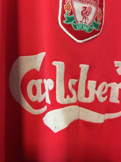 Liverpool Jersey.  OffIcial Reebok Mens Home Jersey Season 2002-2004. Original From The Time. Not A Modern Remake.