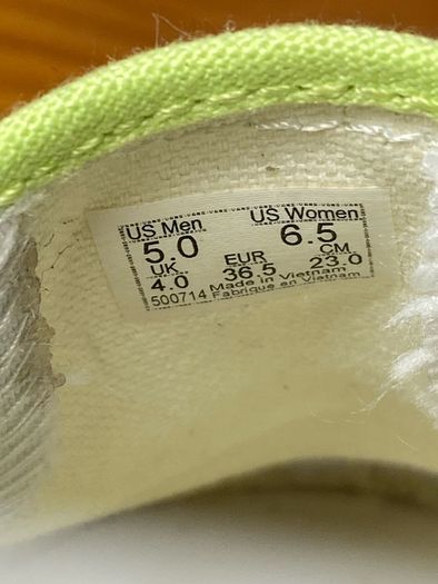 Vans Off The Wall Ladies Like Green Slip-on UK4 EUR36.5