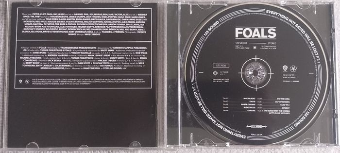 Foals - Everything Not Saved Will Be Lost : Part 1 CD (2019) Indie Rock EX+