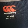 Canterbury rugby kids navy halfzip top age 12 Image 3