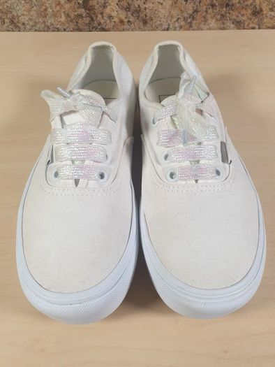 Womens VANS canvas trainers runners white Size UK 5 EU 38 juniors girls boys unisex
