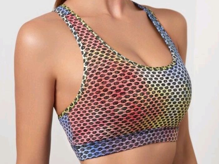 Tie dye Honeycomb sports bra, size .