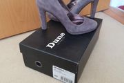 Dune grey suede platform court uk4