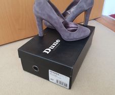 Dune grey suede platform court uk4