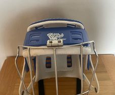 Oldstyle Gola hurling helmet with skateboarder sticker