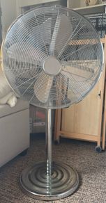 Chrome Retro Standing Fan