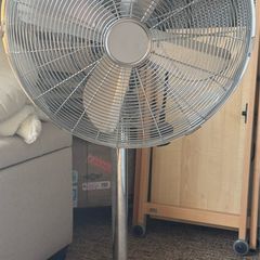 Chrome Retro Standing Fan