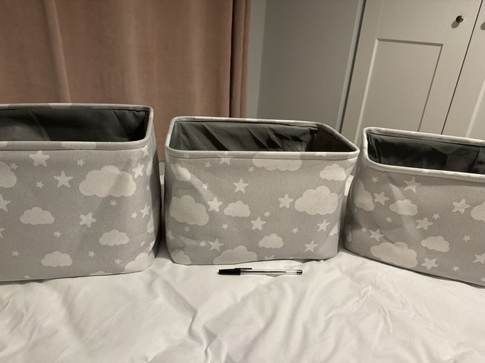 nursery boxes set of 3