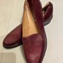 women shoes burgundy loafers designer Esska size 5 Brand New Image 4