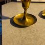 6 different itmes- 1- candle holder 12.00 euro. 2- candle holder round one 10.00 euro. 3- round ashtray12 cm. Dia. 12.00 euro. 4- small  round ashtray9.5 cm. Dia. 9.00 euro. 5-  2 small square ashtray 8 cm. Dia. 9.00 euro each. Image 6