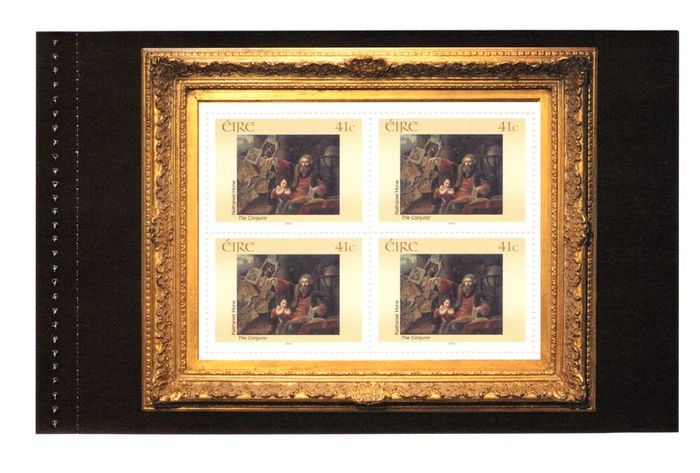 2002 Ireland National Gallery of Ireland Stamp Booklet Mint Never Hinged (MNH). Hibernian HB103. Scanned images of panes included but item is compete booklet