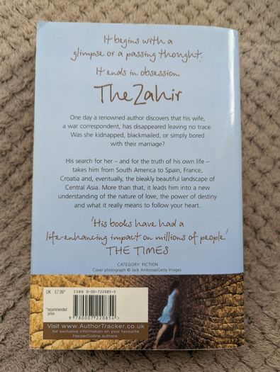 Paulo Coelho The Zahir A Novel of Obsession Bestselling Paperback HarperCollins