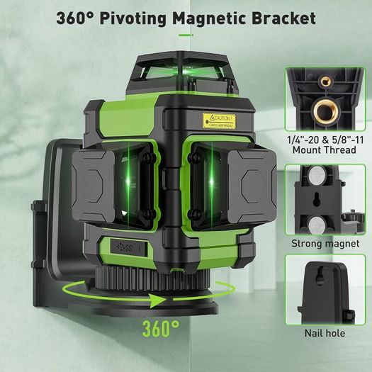 New Huepar 12 lines 3D green laser level
