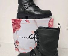 Claudia Ghizzani Dark Green Combat Boots - Eu41 Uk7.5
