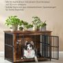 Dog cage up to 32 kg with 2 doors Dog Crate Dog Cage Furniture, Side Table, Dog Box, Modern Indoor Dog Kennel for Dogs up to 32 kg, Heavy Duty, Closed Base, Dog House, 2 Doo Image 2