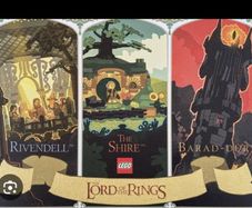 Lego poster, limited edition The Lord of the rings 10354 10333 10316