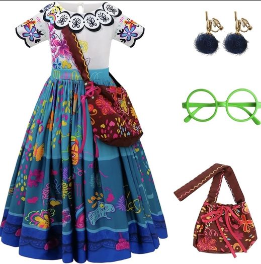 Mirabel Costume Children's Princess Dresses Halloween costume  6-7years