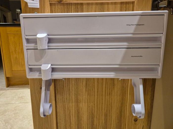 Cling Film, Foil, Kitchen Roll Dispenser with Cutters, Kitchen Dispenser