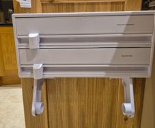 Cling Film, Foil, Kitchen Roll Dispenser with Cutters, Kitchen Dispenser