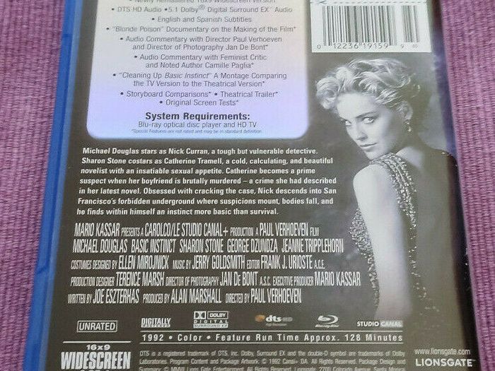 Basic Instinct Bluray