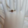 Sparkling Champagne Diamond Halo Ring Image 3