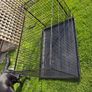 XL dog crate opens up by sliding doors at front and side. Read caption Image 6