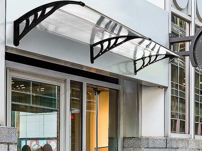 Front Door Canopy Outdoor Awning, Rain Shelter for Back Door, Porch, Window, 200 x 80 cm (FREE POSTAGE)