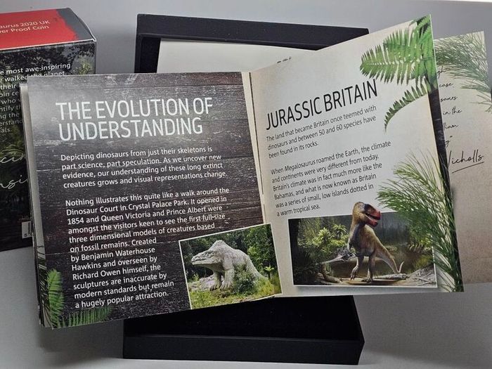 Royal Mint 2020 50p Silver Proof Dinosauria Collection Magalozaurus