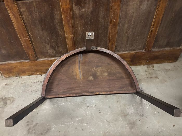 George III mahogany Demi lune