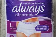 BNIP - A pack of Always Discreet - Size Large - Boots Price 15.99 - #
