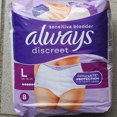BNIP - A pack of Always Discreet - Size Large - Boots Price 15.99 - #