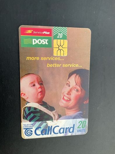 Jervis 1996 AN POST 1997 Rose of Tralee 1993 Telecom Eireann callcards