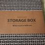 black/white wicker style storage box Image 3