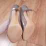 Marks & Spencer Taupe Beige Mushroom Suede T-Bar Court Heels Pumps 6.5UK/39.5EU Image 4