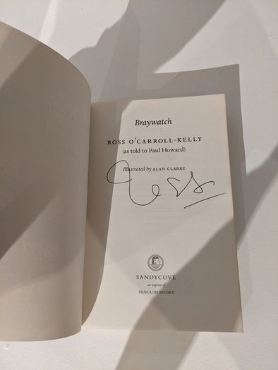 Braywatch by Ross O'Caroll-Kelly Paul Howard - signed by author